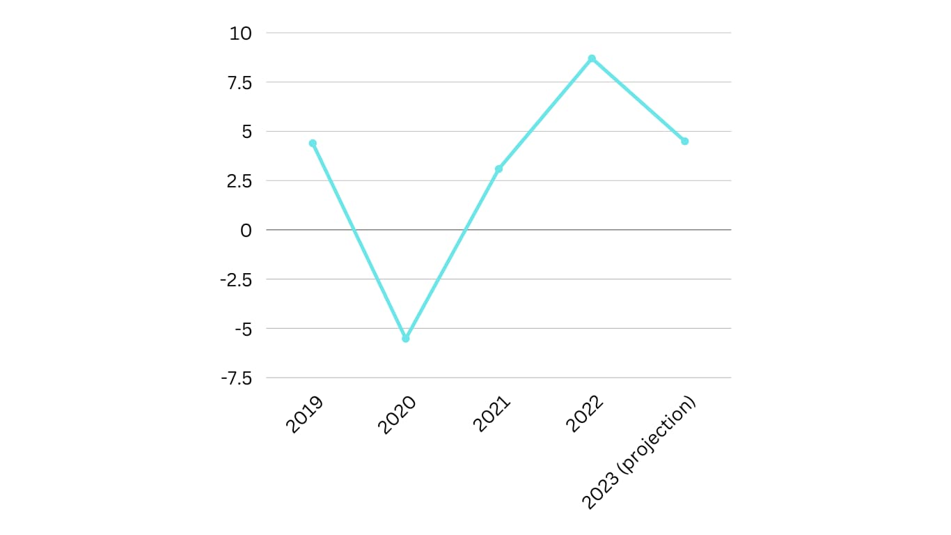 GDP Growth (2019 - 2023)
